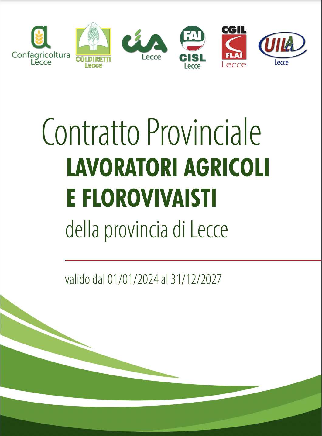 CPL: salari più alti del 6,5% ai lavoratori agricoli e florovivaisti della provincia di Lecce